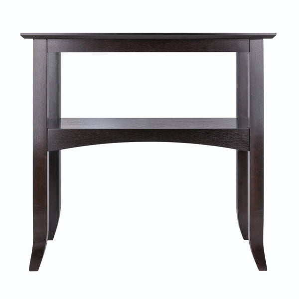 Winsome Wood Camden Console Table - Elegant Coffee Finish With Open Shelf, Perfect For Small Spaces & Foyers Coffee Solid ,Composite Wood 23129-winsome-wood