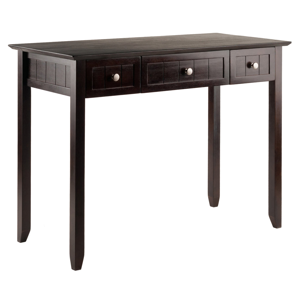 Winsome Wood Burke Home Office Writing Desk In Dark Coffee – Stylish, Versatile Design With Ample Storage & Space Coffee Solid ,Composite Wood 23147-winsome-wood