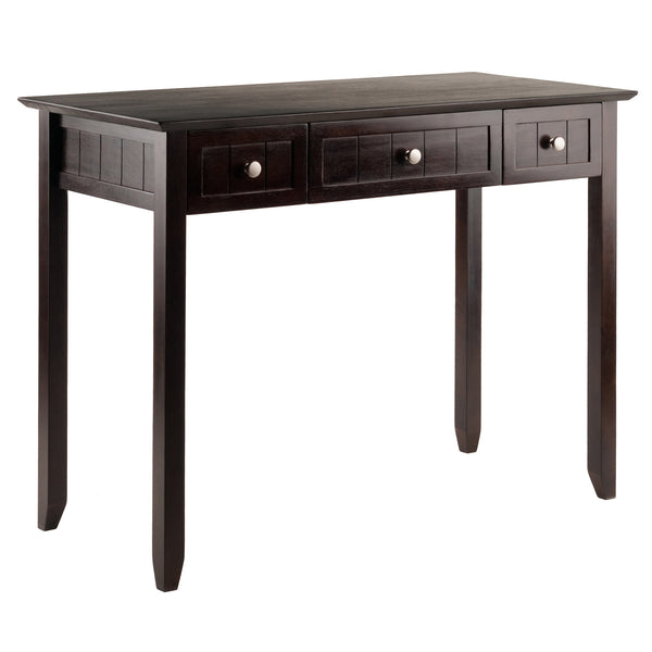 Winsome Wood Burke Home Office Writing Desk In Dark Coffee – Stylish, Versatile Design With Ample Storage & Space Coffee Solid ,Composite Wood 23147-winsome-wood