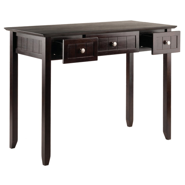 Winsome Wood Burke Home Office Writing Desk In Dark Coffee – Stylish, Versatile Design With Ample Storage & Space Coffee Solid ,Composite Wood 23147-winsome-wood