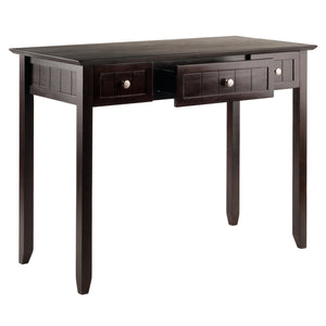 Winsome Wood Burke Home Office Writing Desk In Dark Coffee – Stylish, Versatile Design With Ample Storage & Space Coffee Solid ,Composite Wood 23147-winsome-wood