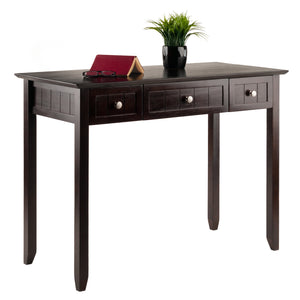 Winsome Wood Burke Home Office Writing Desk In Dark Coffee – Stylish, Versatile Design With Ample Storage & Space Coffee Solid ,Composite Wood 23147-winsome-wood
