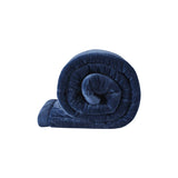 Madison Park Coleman Casual Reversible HeiQ Smart Temperature Down Alternative Blanket MP51-6382 Navy