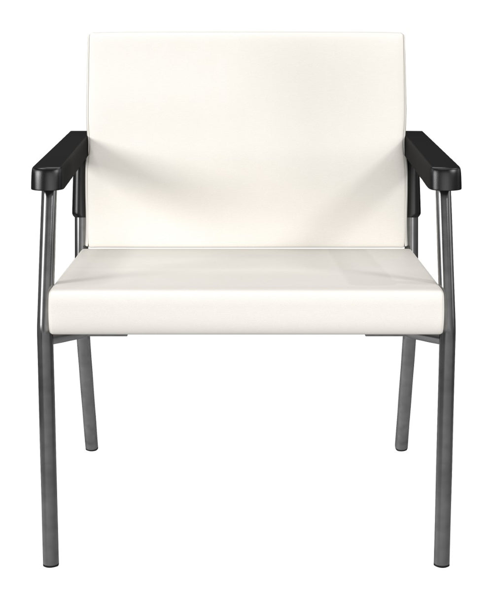 OSP Home Furnishings Bariatric Guest Chair with Reinforced Metal Frame and Plush Padded Seat for Medical Offices BC9602-R101