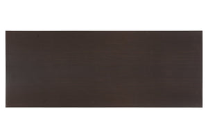 English Elm Cappuccino Oak Desk Mahogany MDF with 4 Storage Shelves, Melamine Veneer, Space-Saving Open Design B2699P237461