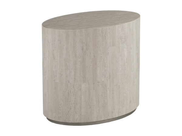 Lexington Cassio Oval Side Table Artisan Mixed Media Accent for Living Room or Entryway 2317-957