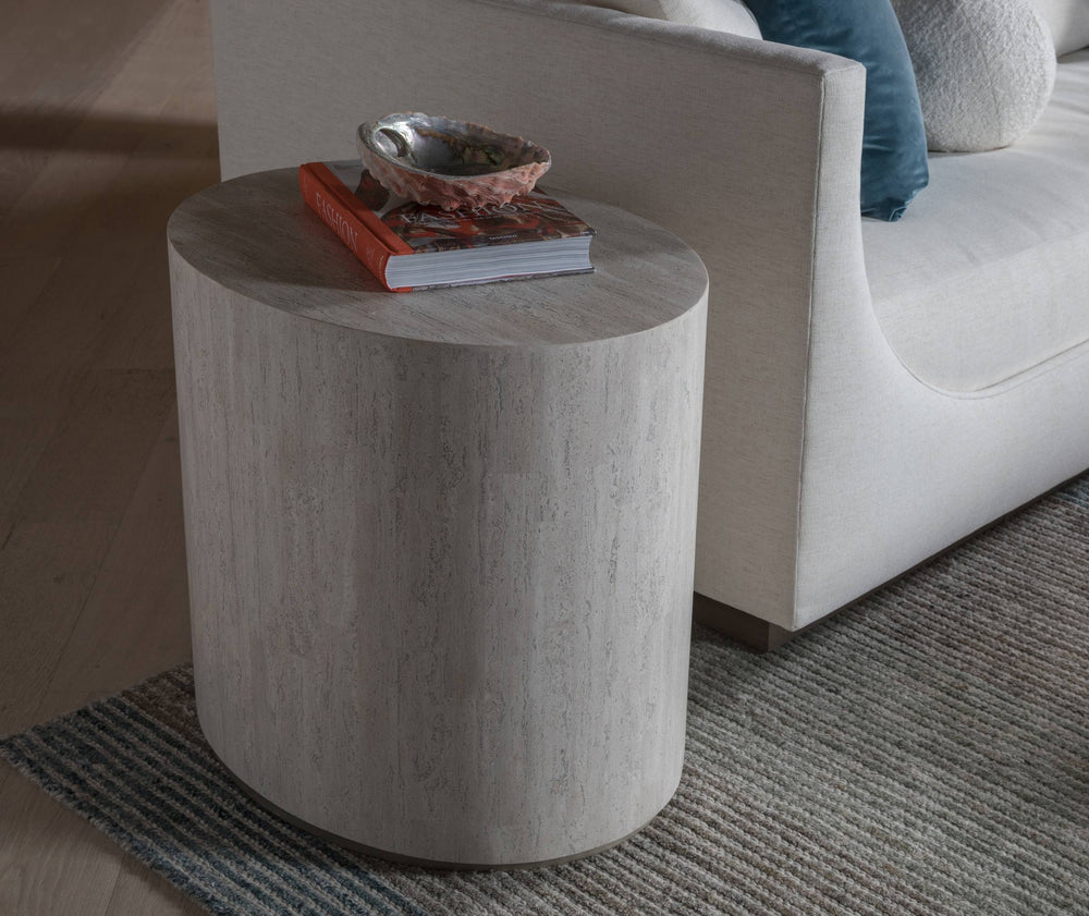 Lexington Cassio Oval Side Table Artisan Mixed Media Accent for Living Room or Entryway 2317-957