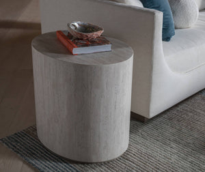 Lexington Cassio Oval Side Table Artisan Mixed Media Accent for Living Room or Entryway 2317-957