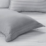 Madison Park Essentials Hayden Casual Reversible Yarn Dyed Stripe Down Alternative Comforter Set MPE10-565 Grey