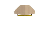 Bradley Floating Corner Desk in Rustic Brown and Yellow 231BMC94 Manhattan Comfort