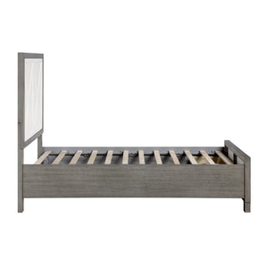 English Elm Contemporary Twin Platform Bed Paneled Headboard Footboard Drawers Modern Bedroom B011S02327