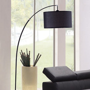 English Elm 86" Tall Metal Arc Floor Lamp "Bella" - Modern Black Design With Marble Base & Adjustable Lighting B072116139