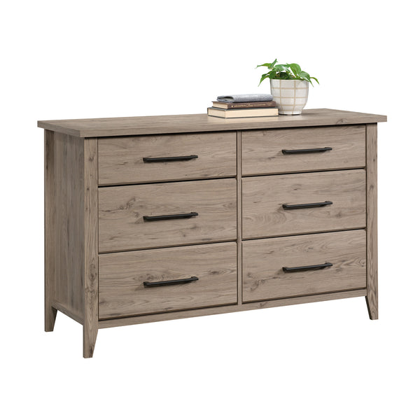 English Elm Dresser, Stylish Brown Finish With Ample Storage, Smooth Glides & Compact Design For Any Room B356P402691