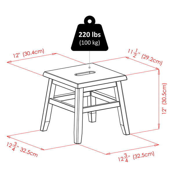 Winsome Wood Kaya 2-piece Lightweight Conductor Stool Set In Coffee - Perfect For Kids, Easy Storage, No Assembly Needed Coffee Solid Wood 23210-winsome-wood