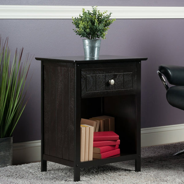Winsome Wood Blair Accent Table - Versatile Nightstand & Coffee Table With Storage For Living Room & Office Use Coffee Solid ,Composite Wood 23218-winsome-wood