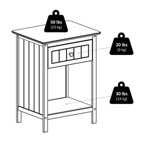 Winsome Wood Blair Accent Table - Versatile Nightstand & Coffee Table With Storage For Living Room & Office Use Coffee Solid ,Composite Wood 23218-winsome-wood