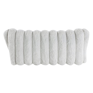 English Elm Luxurious Corduroy Swivel Glider Recliner Chair Gray — Plush Pull-Handle Reclining Comfort, Modern Upholstery B011P396178