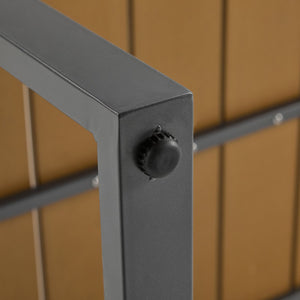 English Elm Christopher Knight Home® - 4-Pieces Outdoor Metal Patio Furniture Set with Deep-Seat Cushions, Teslin Rope, Wood-Look Tabletop, Rust-Resistant Frame Natural+Grey N780P2540723G