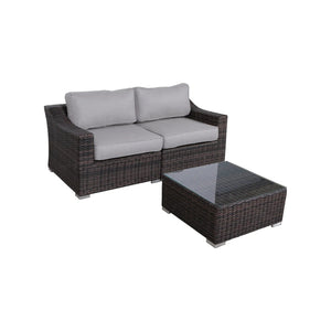 English Elm Lsi Elegant 3-Piece Patio Rattan Set With Plush Cushions – No Assembly, All-Weather Comfort & Style! B120S00072