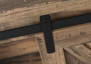 English Elm Tv Stand 60 Inch Rustic Farmhouse Console with Sliding Barn Doors, Ample Storage, Cable Management Brown 64 L x 20 W x 6 H B2710P219115