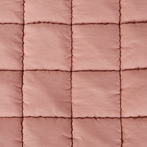 JLA Home Intelligent Design - Down Down Alternative Comforter Set with 3D Puff Stitching, Overfilled Warmth, OEKO-TEX Luxury Plush Mini Set Rose ID10-2309