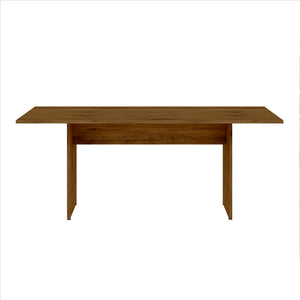English Elm NoMad Rustic Country Dining Table 67.91in Natural Finish – Wood-Grain Protouch, H-Base Seating 6 B365P398264