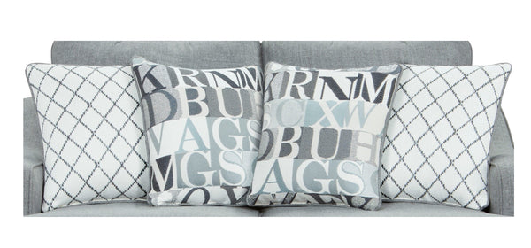 Fusion Macarena Queen Sleep Sofa In Grey – Stylish, Durable Design With Reversible Cushions & Accent Pillows Grey Ws,100% Polypropylene 2334-kp Macarena Cadet Sofa