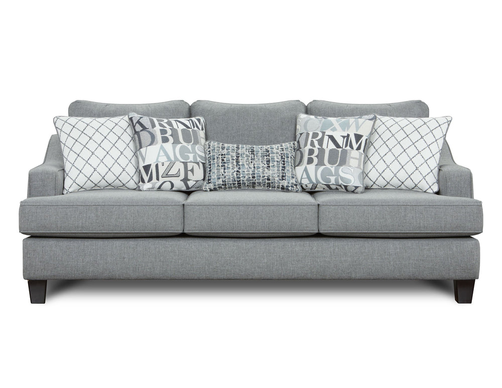 Fusion Macarena Queen Sleep Sofa In Grey – Stylish, Durable Design With Reversible Cushions & Accent Pillows Grey Ws,100% Polypropylene 2334-kp Macarena Cadet Sofa