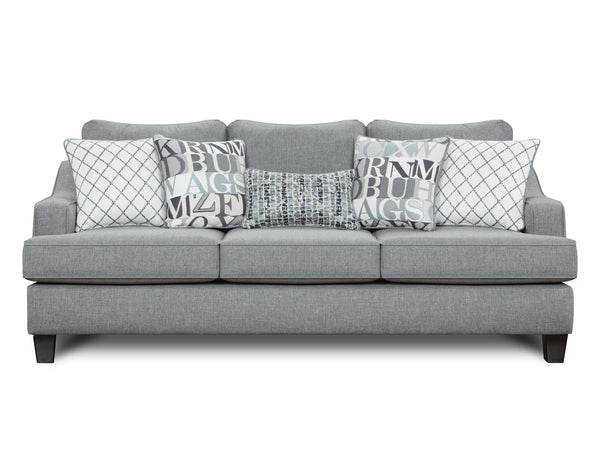 Fusion Macarena Queen Sleep Sofa In Grey – Stylish, Durable Design With Reversible Cushions & Accent Pillows Grey Ws,100% Polypropylene 2334-kp Macarena Cadet Sofa