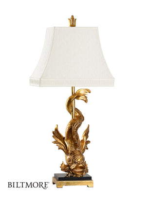 Wildwood Imperial Dragon Lamp With Gold Leaf Finish — Sculptural Biltmore-Inspired Accent Light, 39" Tall Elegance 23308