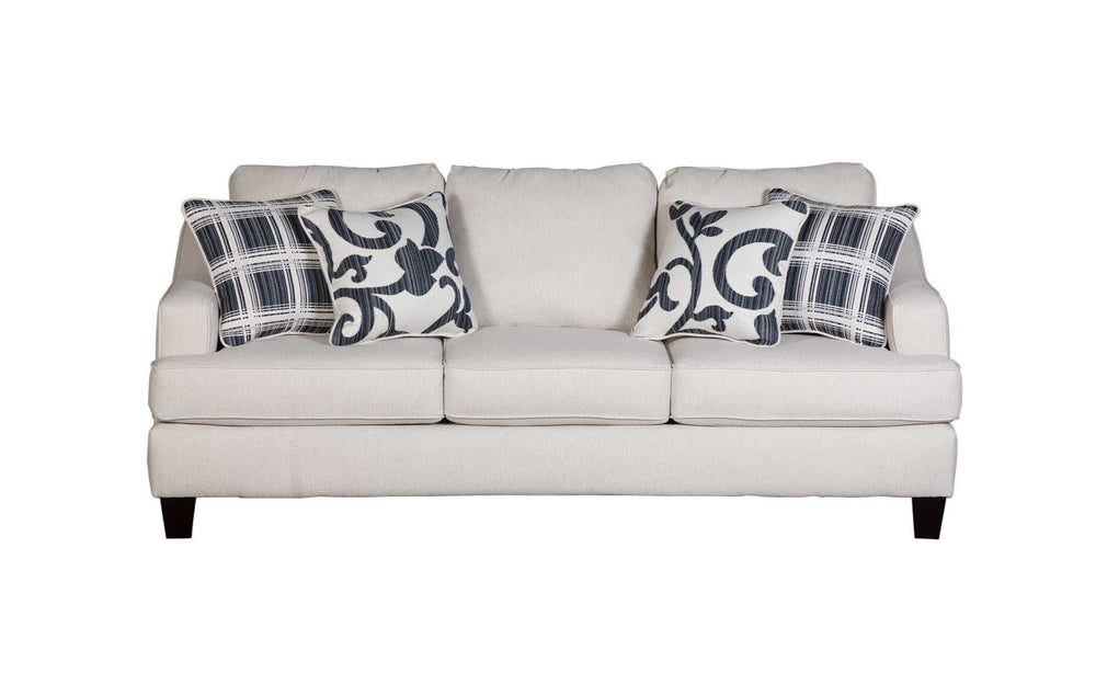 Fusion Truth Or Dare Salt Sofa In White - Elegant Transitional Style With Reversible Cushions & Accent Pillows White Ws ,100% Polypropylene 2330 Truth Or Dare Salt Sofa