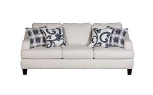 Fusion Truth Or Dare Salt Sofa In White - Elegant Transitional Style With Reversible Cushions & Accent Pillows White Ws ,100% Polypropylene 2330 Truth Or Dare Salt Sofa