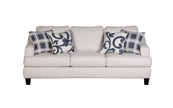 Fusion Truth Or Dare Salt Sofa In White - Elegant Transitional Style With Reversible Cushions & Accent Pillows White Ws ,100% Polypropylene 2330 Truth Or Dare Salt Sofa