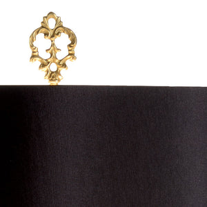 Wildwood Gallery Lamp Museum-Inspired Candelabrum Torchiere — Gold Leaf Or Natural Black, Sculptural Ambient Light 23311-2