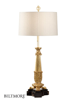 Wildwood Gallery Lamp — Museum-Inspired Candelabrum Torchiere In Gold Leaf Or Natural Black, 40" Tall Elegance 23311