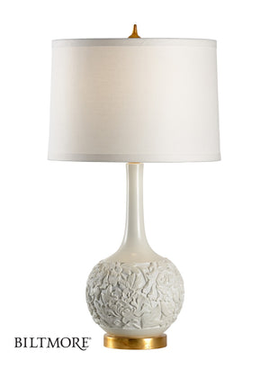 Wildwood Edith Oyster Lamp With Gold-Leaf Accents — Cinnabar-Inspired, Warm Ambient Light For Stylish Spaces 23313