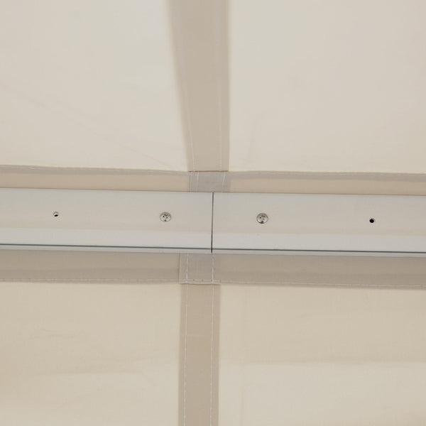 English Elm Outsunny 8' X 7' Manual Retractable Patio Awning - Weather-Resistant Sun Shade For Doors & Windows W2225P174214-GIGA