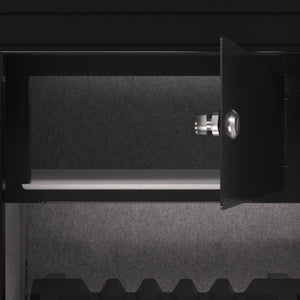 English Elm Three-Lock Digital Steel Safe With Biometric Access | Secure Storage For Home & Office Valuables W396P307334-GIGA