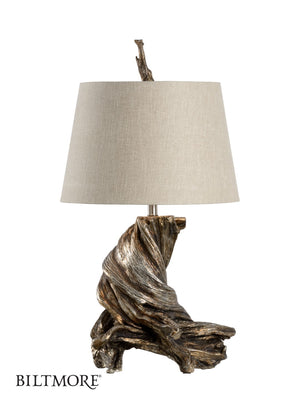 Wildwood Olmsted Wisteria-Inspired Table Lamp With Antique Leaf Finish, 33" Height For Elegant Ambient Light Silver 23329