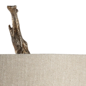 Wildwood Olmsted Wisteria-Inspired Table Lamp With Antique Leaf Finish, 33" Height For Elegant Ambient Light Silver 23329