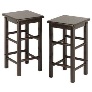 Winsome Wood Suzanne 3-piece Space Saver Set - Versatile Drop Leaf Table & Stools For Small Spaces In Coffee Finish Coffee Solid ,Composite Wood 23330-winsome-wood