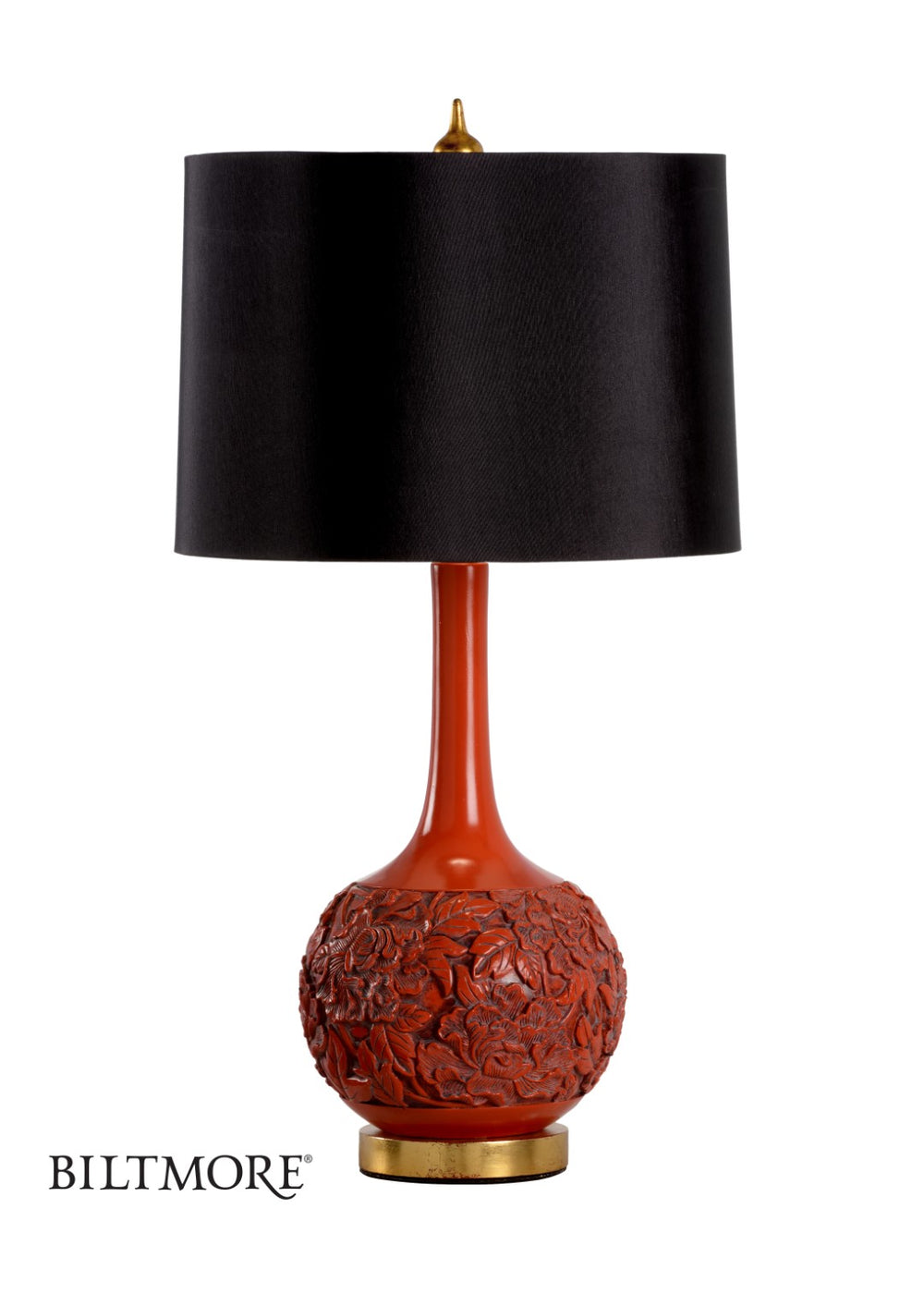 Wildwood Edith Red Table Lamp With Antique Gold Accents — 30" Resin-Metal Transitional Accent Light For Home 23334