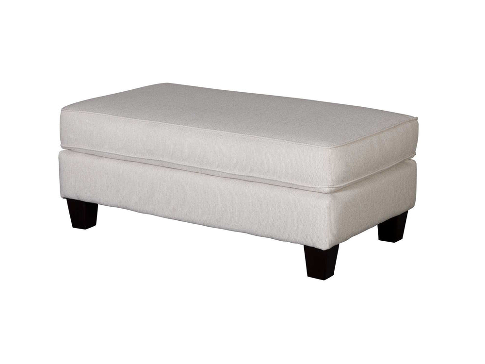 Fusion Truth Or Dare Salt Ottoman – Elegant White Accent With Durable Design & Stylish Wood Legs White Ws ,100% Polypropylene 2333 Truth Or Dare Salt Ottoman