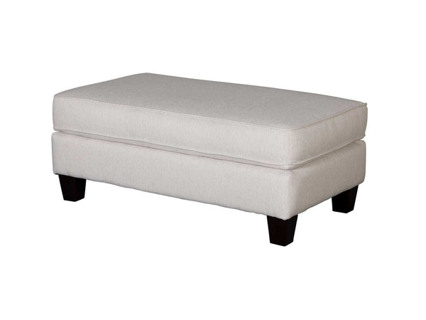 Fusion Truth Or Dare Salt Ottoman – Elegant White Accent With Durable Design & Stylish Wood Legs White Ws ,100% Polypropylene 2333 Truth Or Dare Salt Ottoman