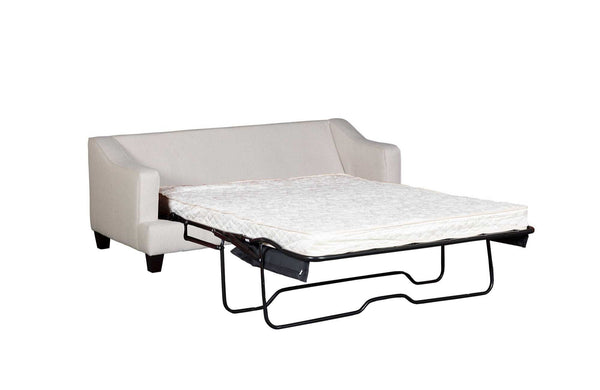 Fusion Truth Or Dare Salt Queen Sleep Sofa In White - Elegant, Durable Design With Reversible Cushions & Pillows White Ws ,100% Polypropylene 2334 Truth Or Dare Salt Sleeper