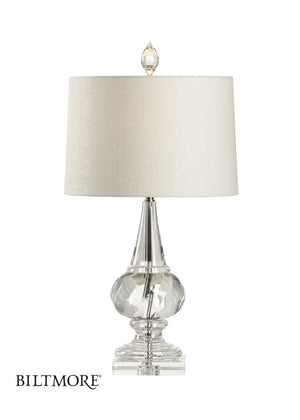 Wildwood Flacon Teardrop Lamp With Crystal-Style Glass Body And Metal Base — Elegant Ambient Lighting Accent (96) 23364