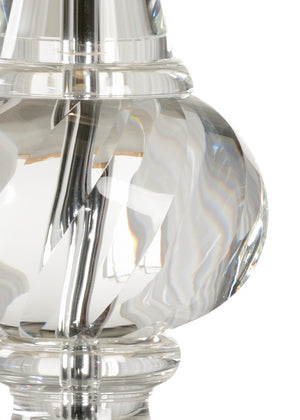 Wildwood Flacon Teardrop Lamp With Crystal-Style Glass Body And Metal Base — Elegant Ambient Lighting Accent (96) 23364