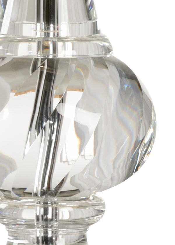 Wildwood Flacon Teardrop Lamp With Crystal-Style Glass Body And Metal Base — Elegant Ambient Lighting Accent (96) 23364