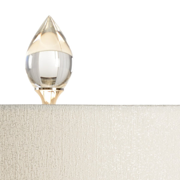 Wildwood Flacon Teardrop Lamp With Crystal-Style Glass Body And Metal Base — Elegant Ambient Lighting Accent (96) 23364