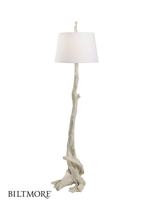 Wildwood Olmsted Oak Floor Lamp With Wisteria-Inspired Design, 70" Tall Ambient Lighting For Living Spaces White/Cream 23378
